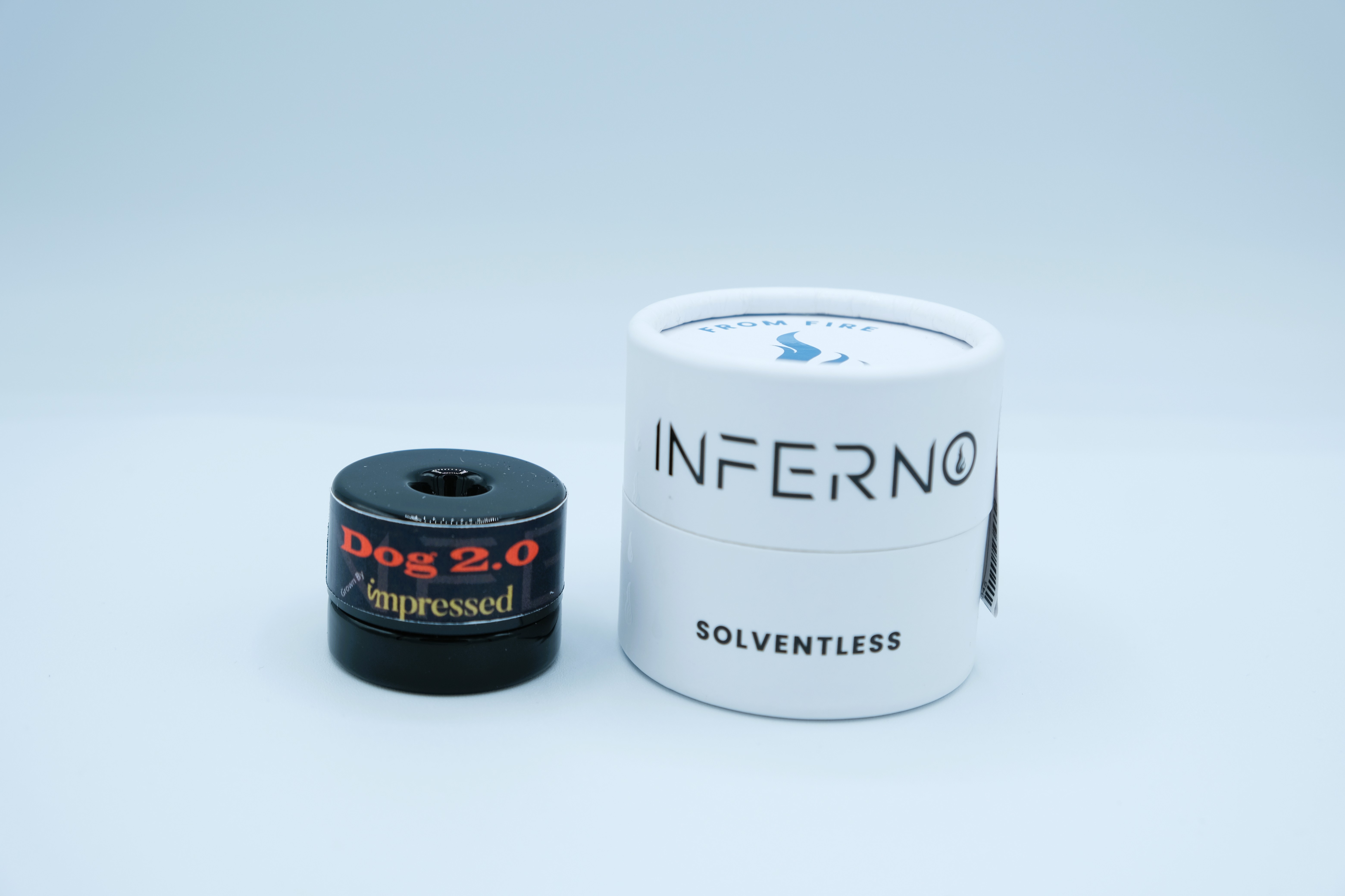 Photograph of product: Inferno x Impressed | Dog 2.0 | Live Rosin | 1g