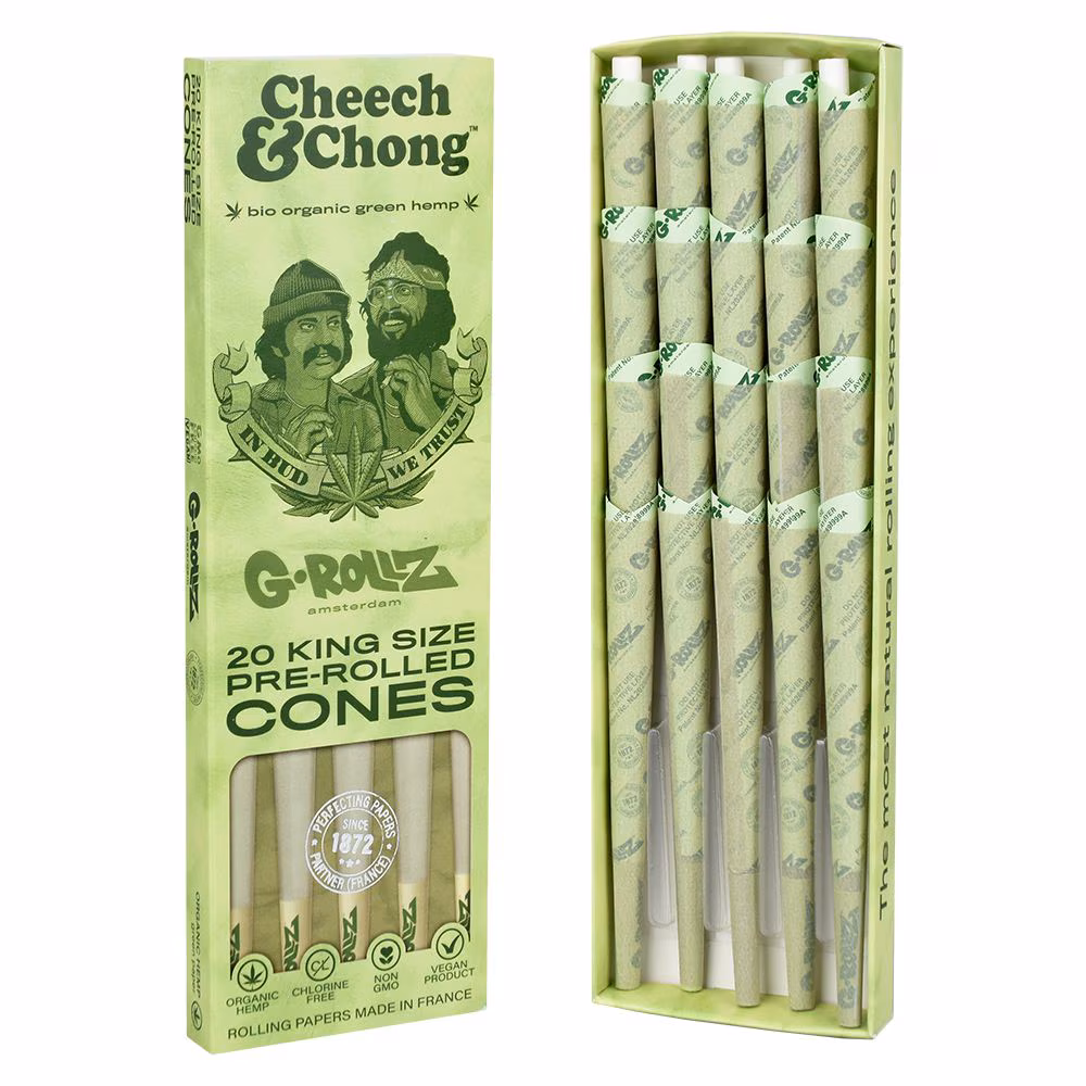 Photograph of product: OCB Virgin Unbleached Cones - 32pk / 1 1/4