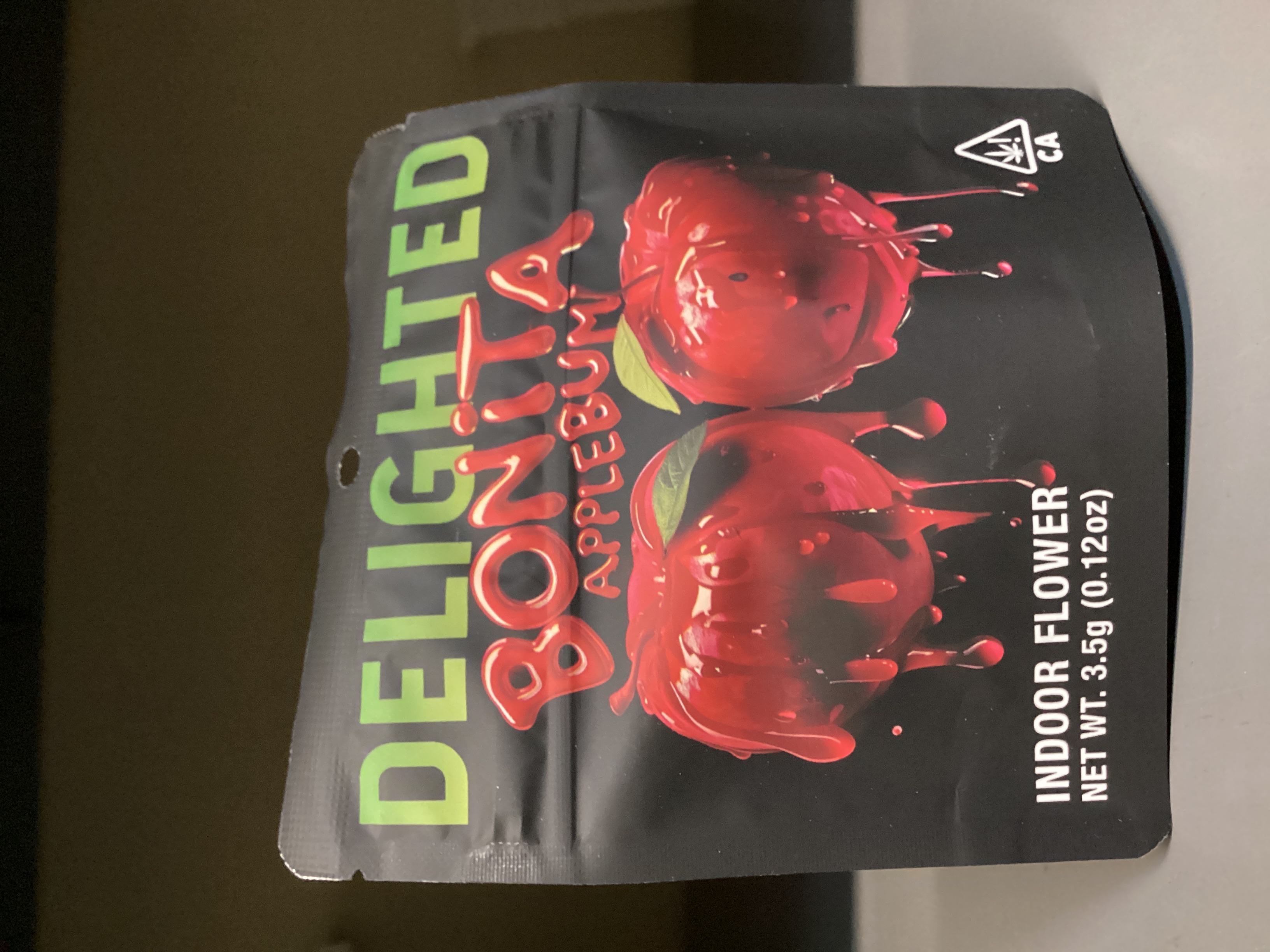 Photograph of product: DELIGHTED - BONITA APPLEBUM - 3.5g