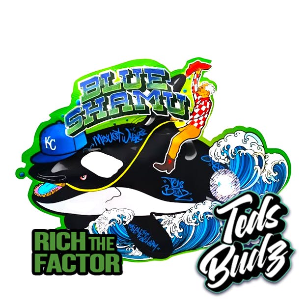 Photograph of product: Teds Budz - Blue Shamu - 3.5g - 