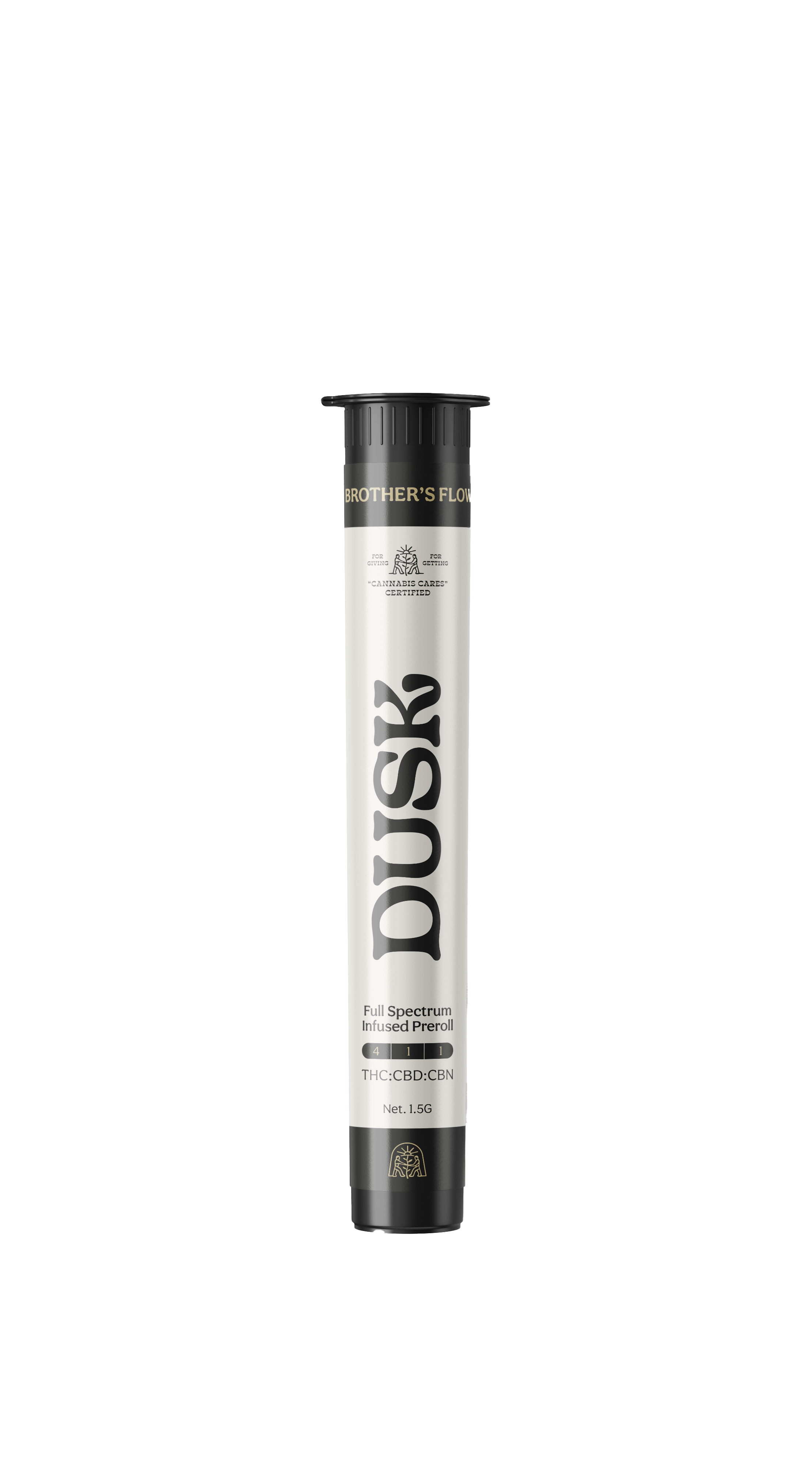Photograph of product: Dusk (I) - (4:1:1) - Infused Pre-Roll - My Brother's Flower