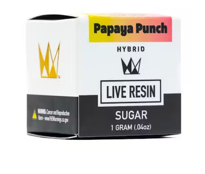 Photograph of product: West Coast Cure Papaya Punch Hybid Live Resin Sugar 1g