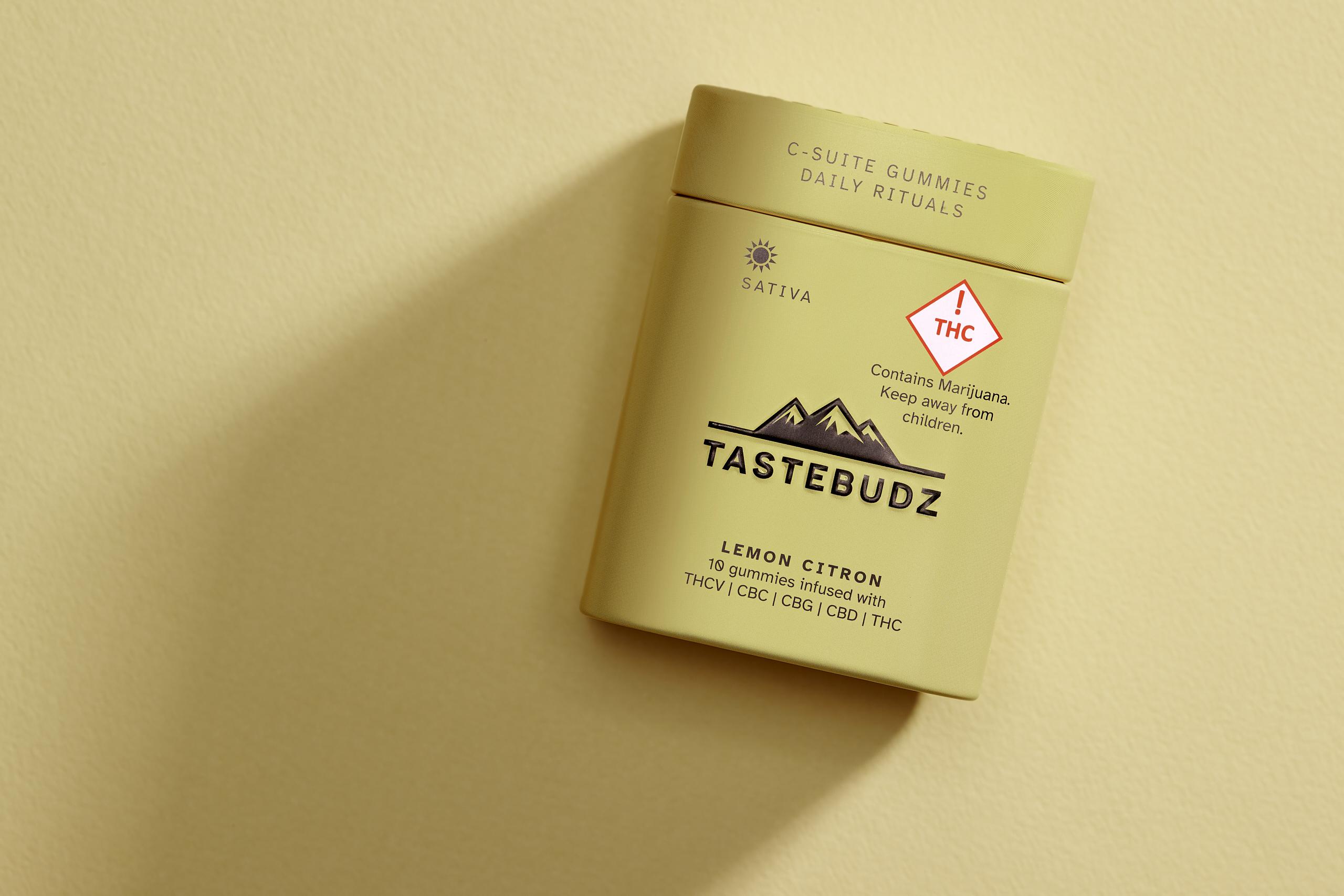 Photograph of product: Taste Budz | Multi Cannabinoid | Lemon Citron | Oui'd | Live Rosin