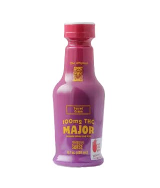 Photograph of product: Major- Oui'd Infused Fruit Drink | Sacred Grape 100mg TH-oui