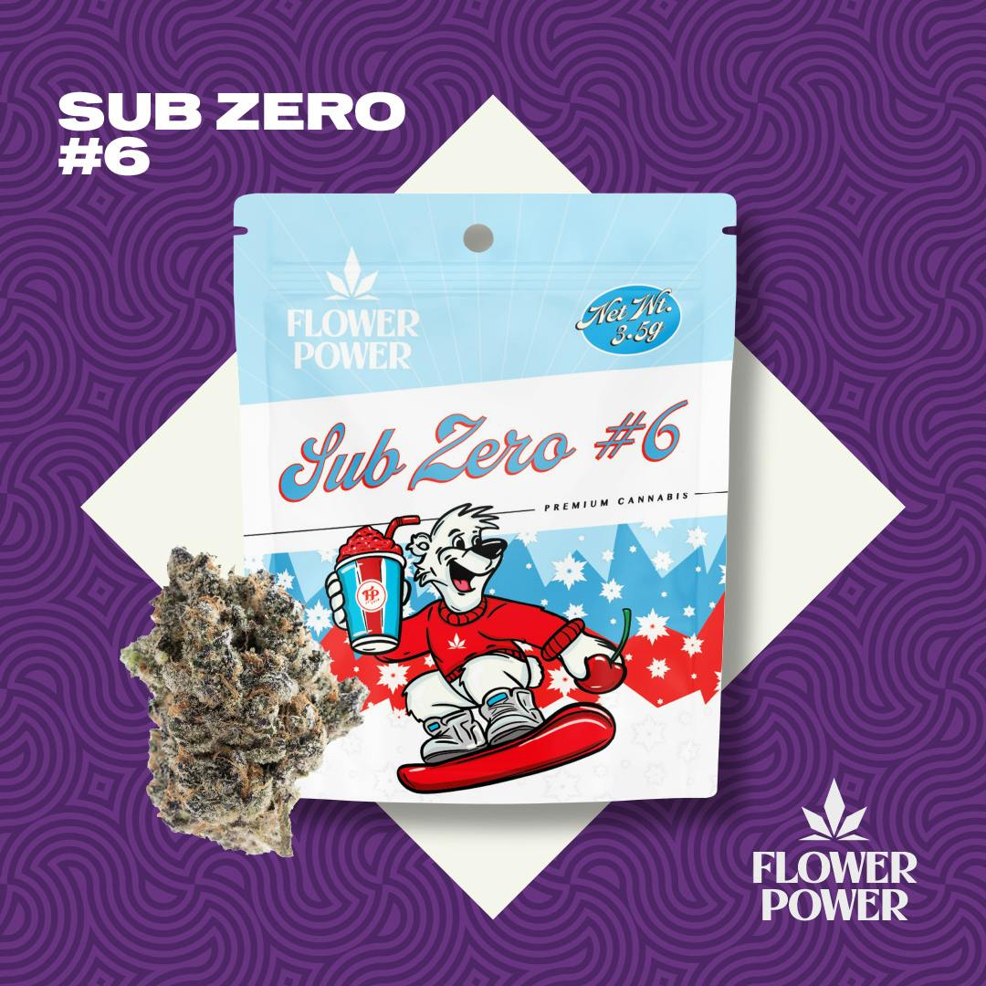Photograph of product: Flower Power Oui'd | 3.5g Prepackaged Flower | Sub Zero #6