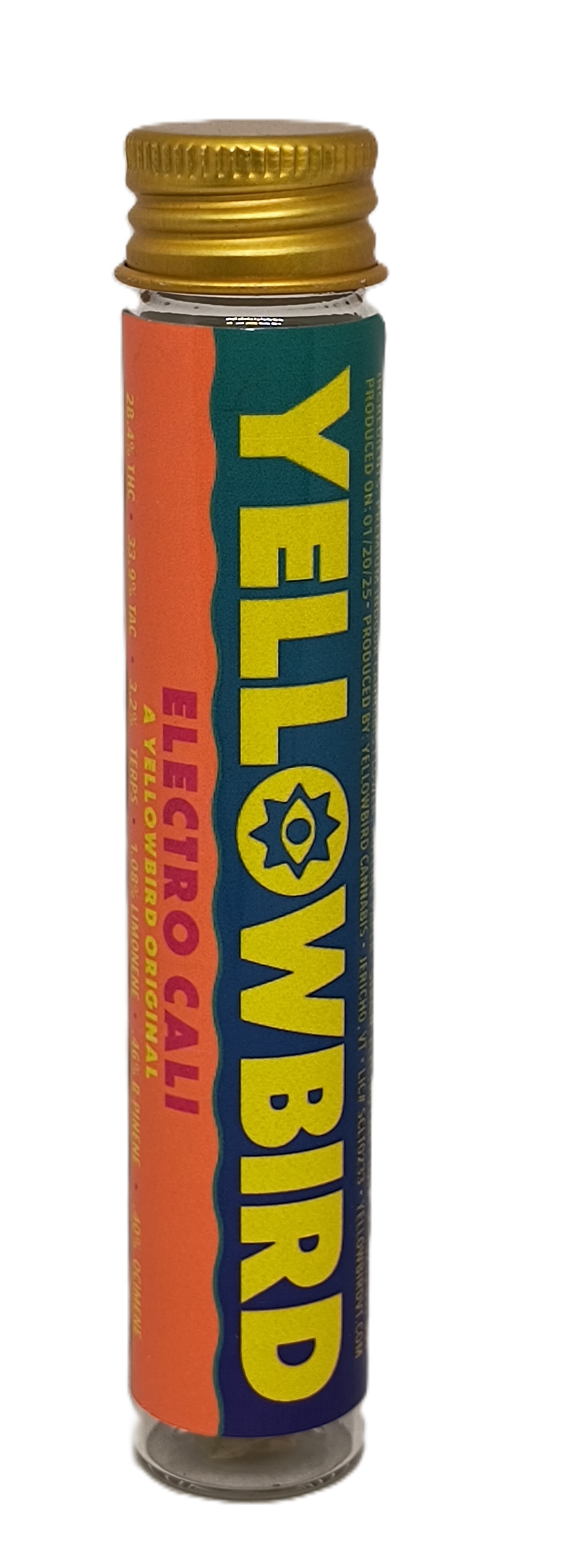 Photograph of product: Electro Cali Pre-Roll | Yellowbird