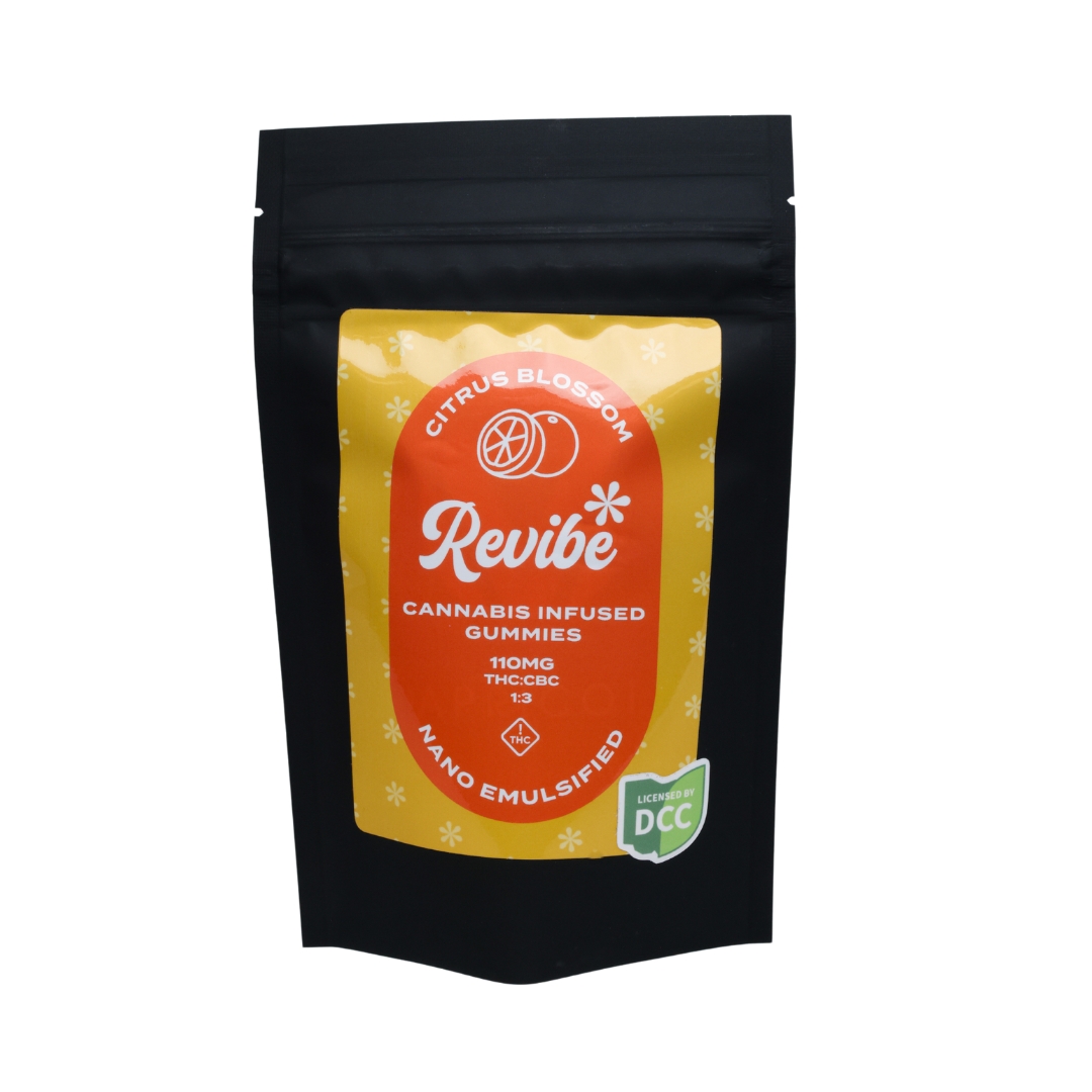 Photograph of product: Revibe - Nano - 1:3 CBC Citrus Blossom Gummies 10pk - 100mg
