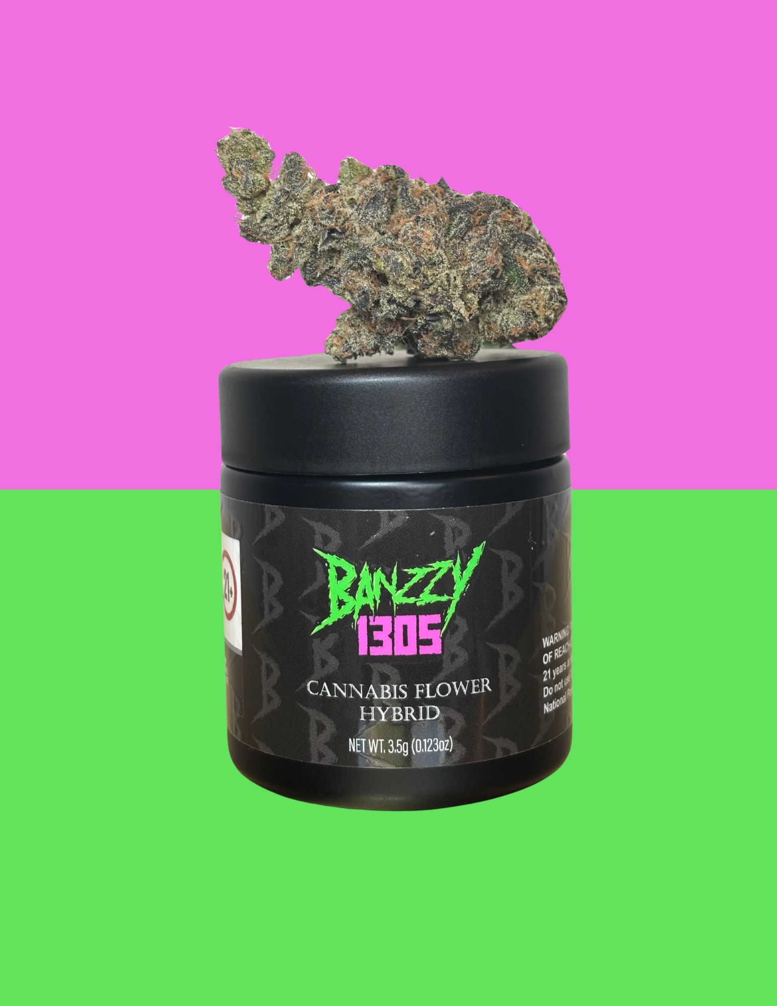 Photograph of product: Banzzy 1305 | Indoor Flower Jar 3.5 | Red Velvet Runtz - 3.5g