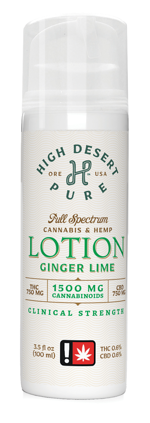 Photograph of product: Clinical Lotion | 1:1:1 Ginger Lime | 3.5fl oz