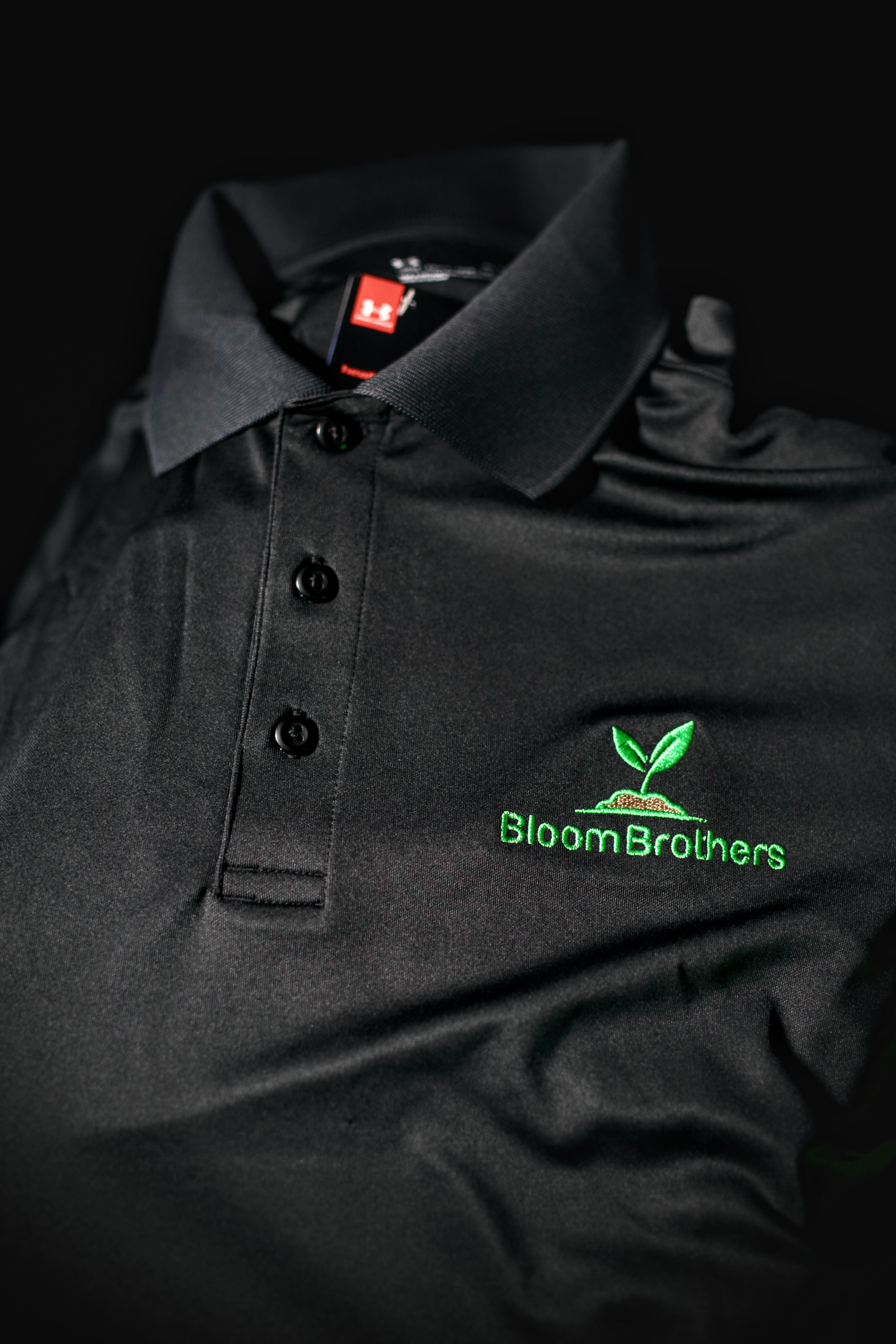 Photograph of product: Black Bloom Brothers Performance Polo - XL