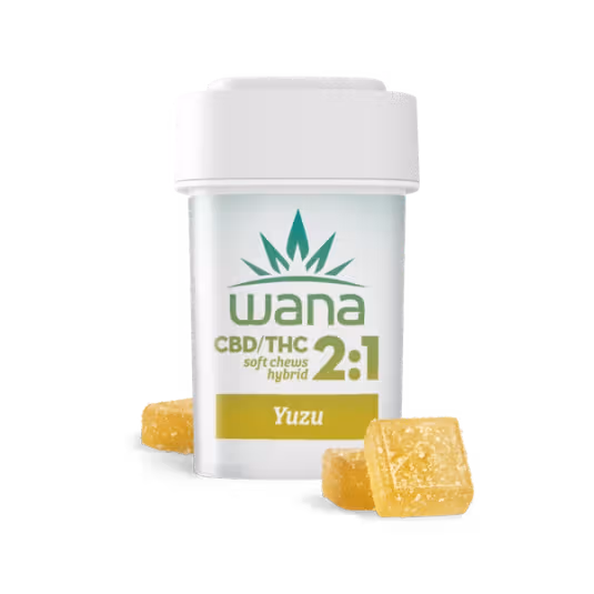 Photograph of product: 10mg 2:1 Wana Gummy 10pk - Yuzu