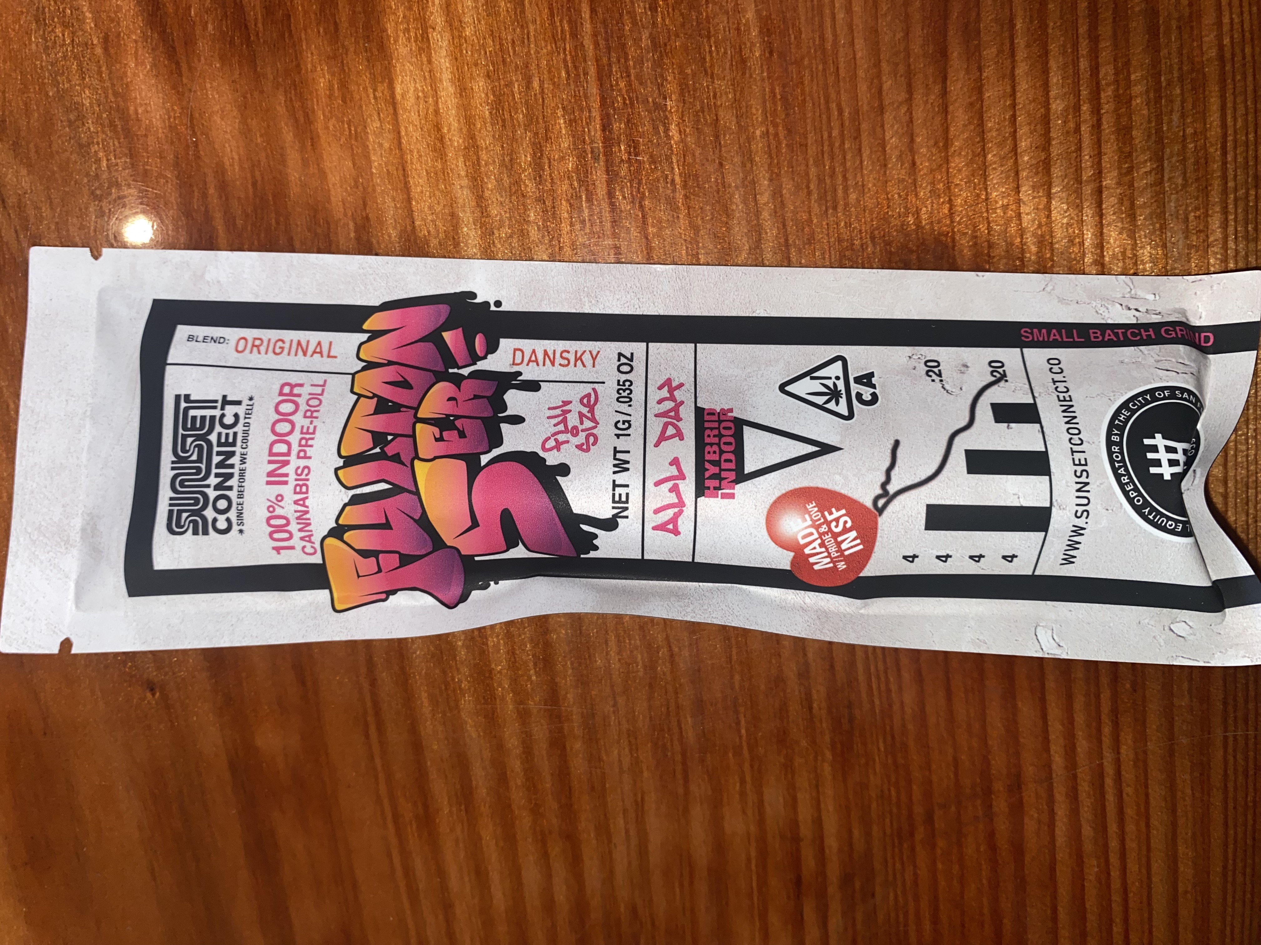 Photograph of product: Original Danksy 1g Pre-Roll