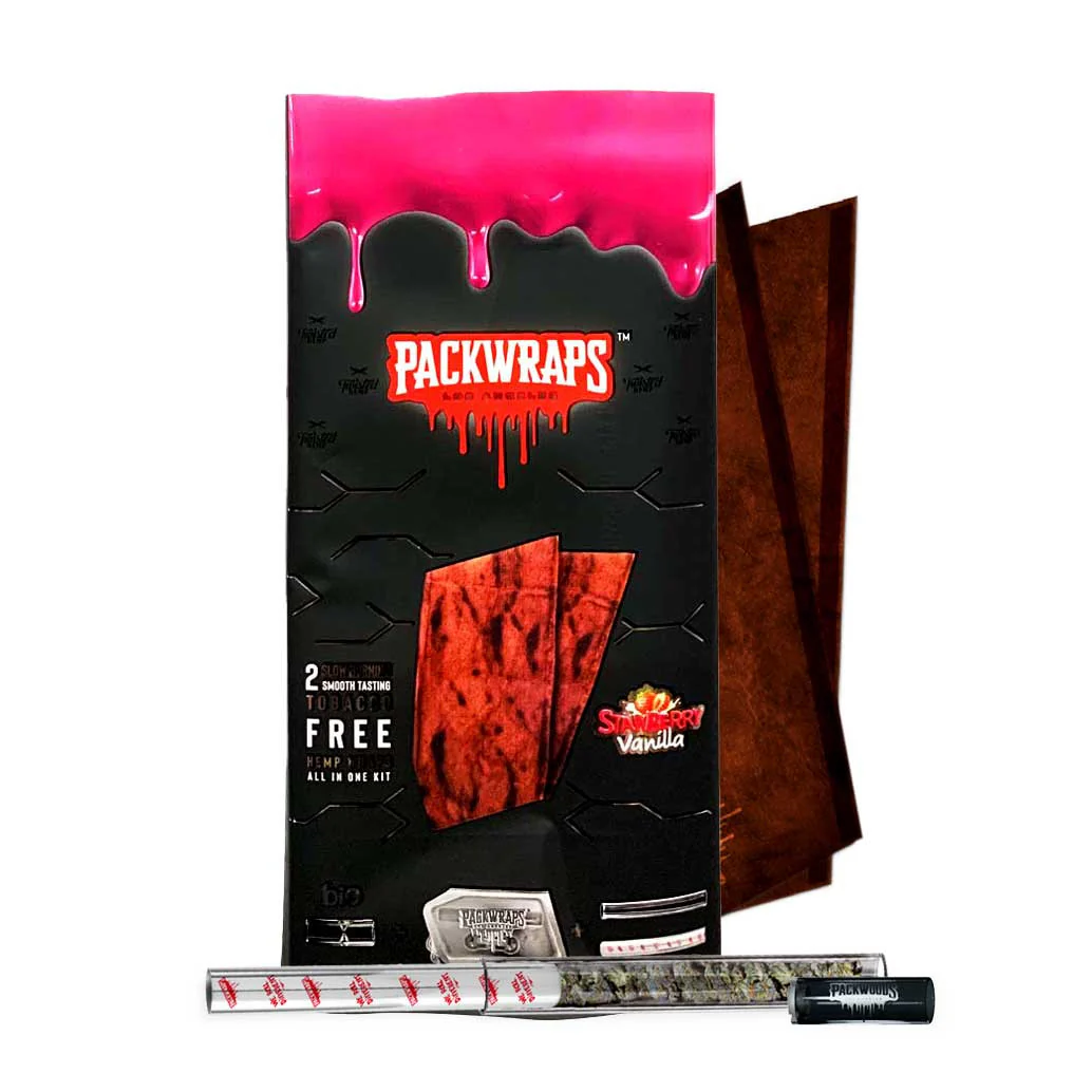 Photograph of product: Packwraps x Twisted - Strawberry Vanilla Wraps (2pk)