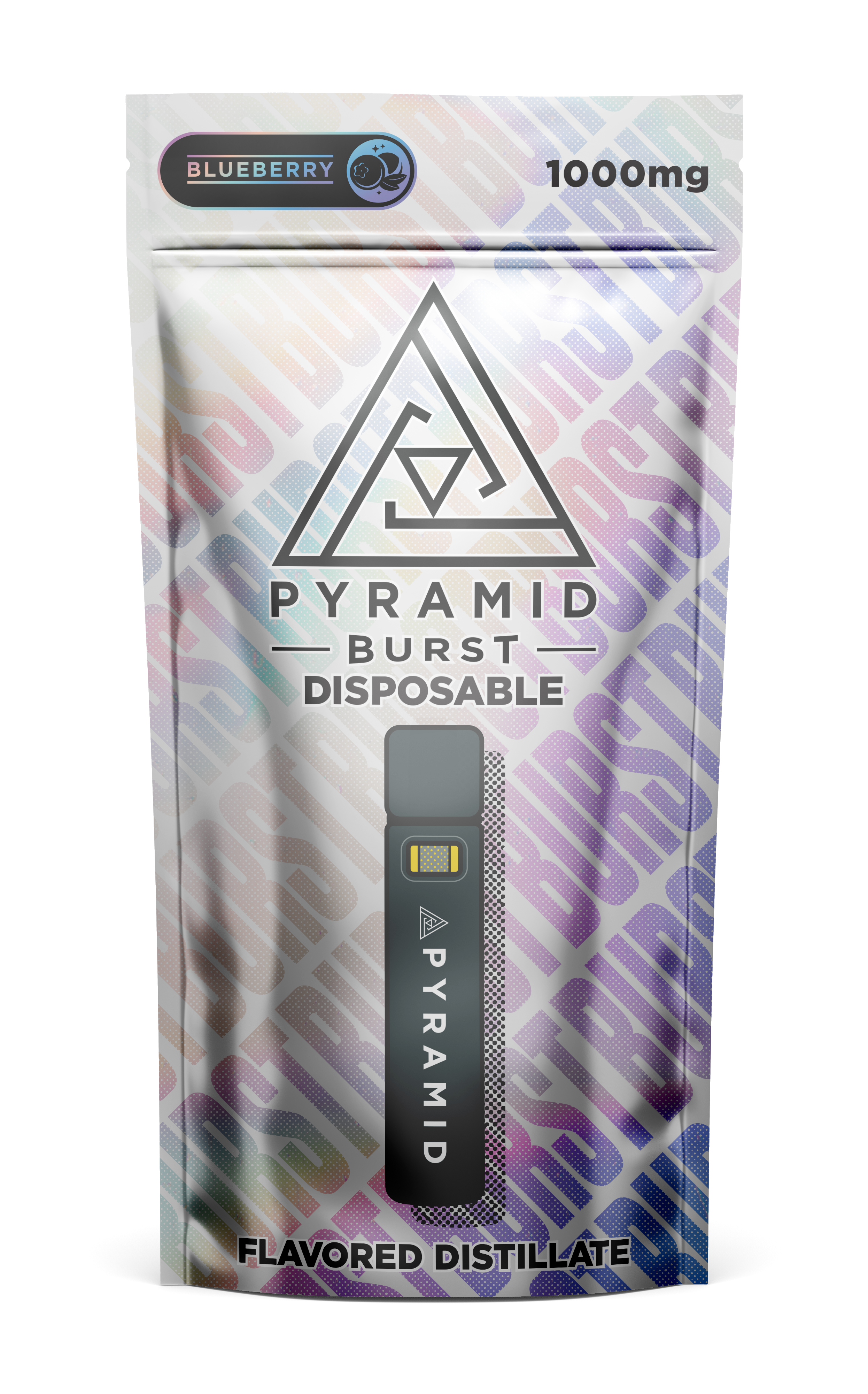 Photograph of product: Pyramid Burst - Blueberry - 1G Disposable