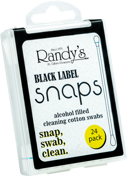 Photograph of product: Black Label Snaps | Alcohol Filled Swabs | 24pk