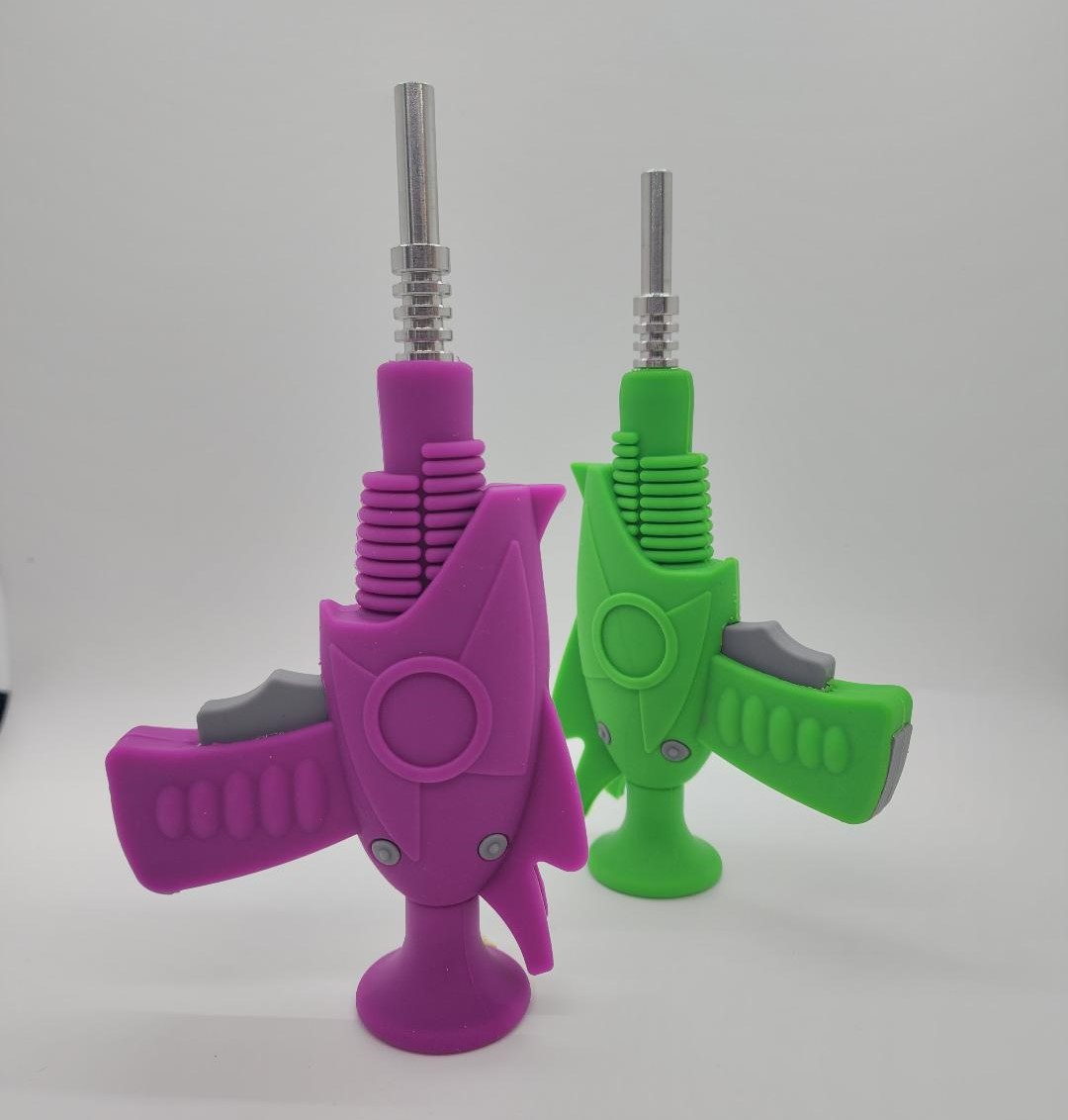 Photograph of product: SILICONE NECTAR COLLECTOR GUN DESIGN ASST. COLORS