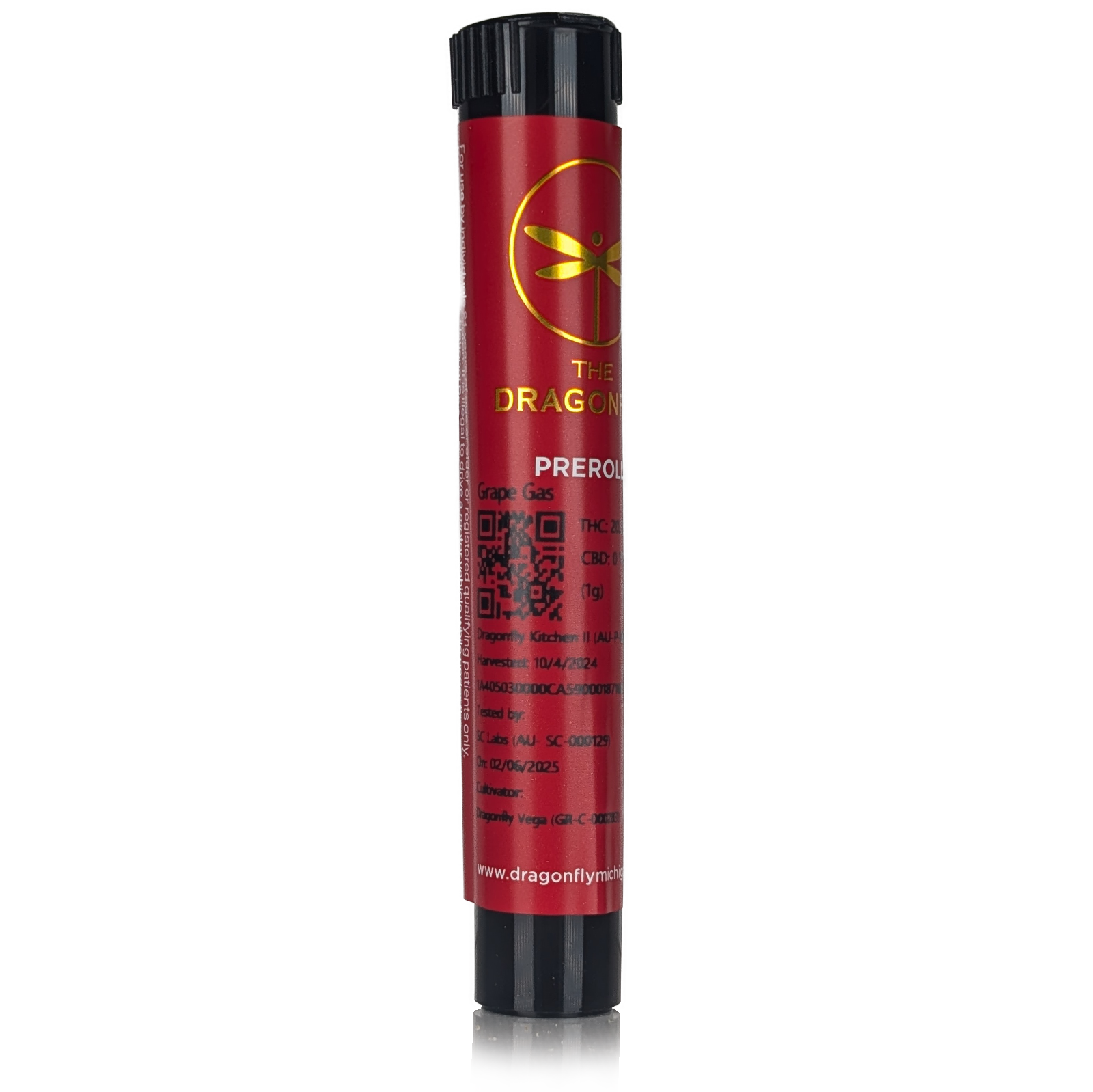 Photograph of product: GRAPE GAS - PRE-ROLL