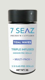 Photograph of Product: 7 Seaz | Island Skunk Tidal Waves Triple Infused Pre-rolls 5pk, 3g