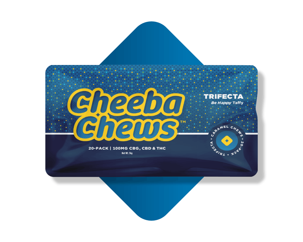 Photograph of product: SH - Cheeba Chews Trifecta (20 pc/5 mg TH-oui/CBD/CBG)
