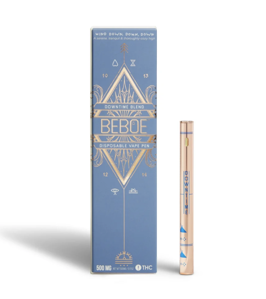 Photograph of product: Beboe | Downtime Blend Disposable Vape Pen | 500mg