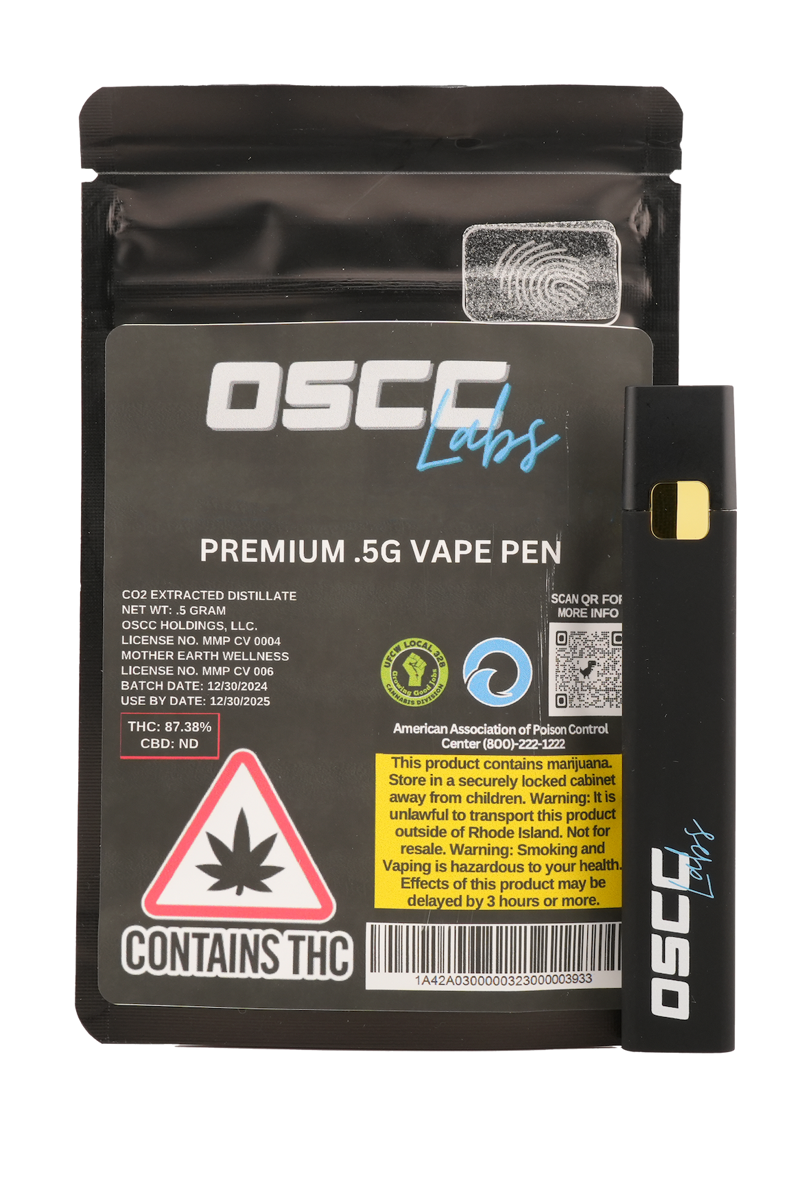 Photograph of product: Purple Candy - 0.5g CO2 Disposable Vape