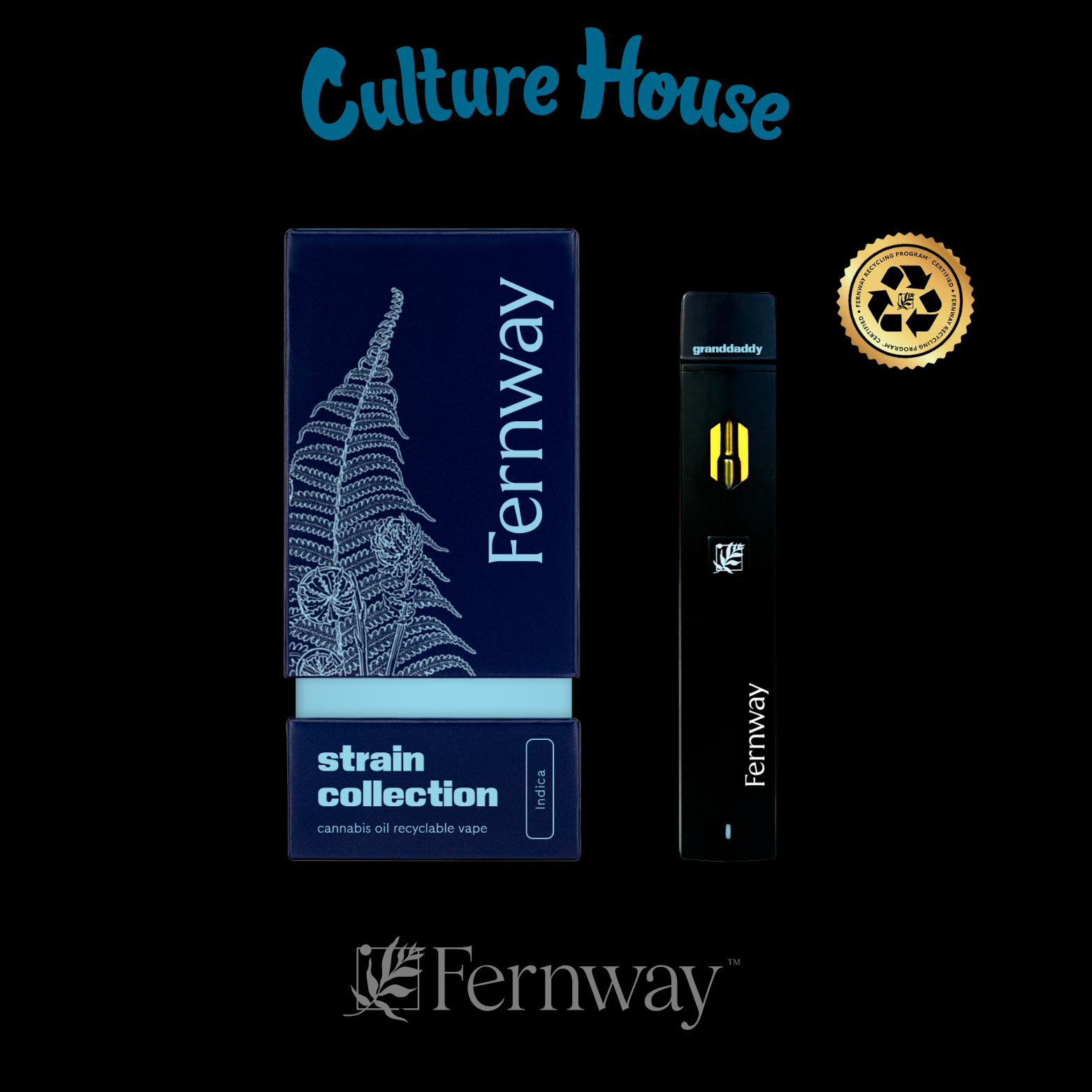Photograph of product: Fernway | Granddady Purple | Disposable