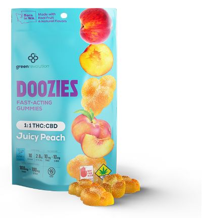 Photograph of product: Juicy Peach CBD 1:1 | 10pk