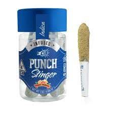 Photograph of product: D. Punch Stinger 5 x .5g Infused Pre Roll Pack - Fruit Punch - 