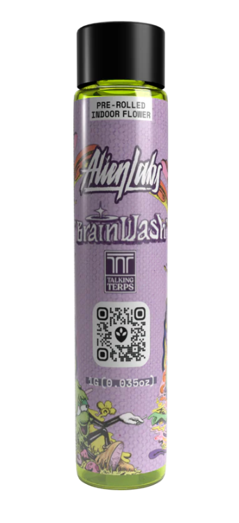 Photograph of product: Brain Wash [H] Non Infused Pre-Roll | Alien Labs