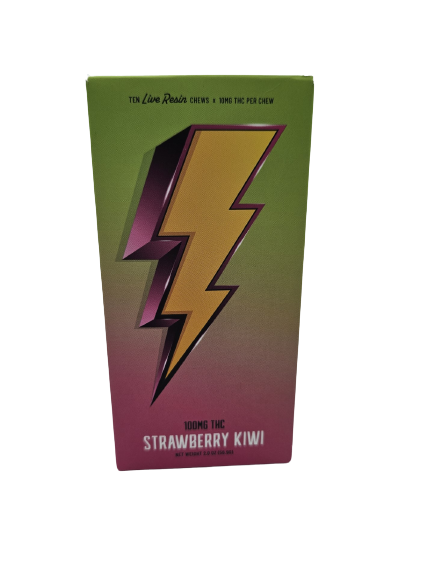 Photograph of product: Strawberry Kiwi Live Resin Fruit Chews | 10pk