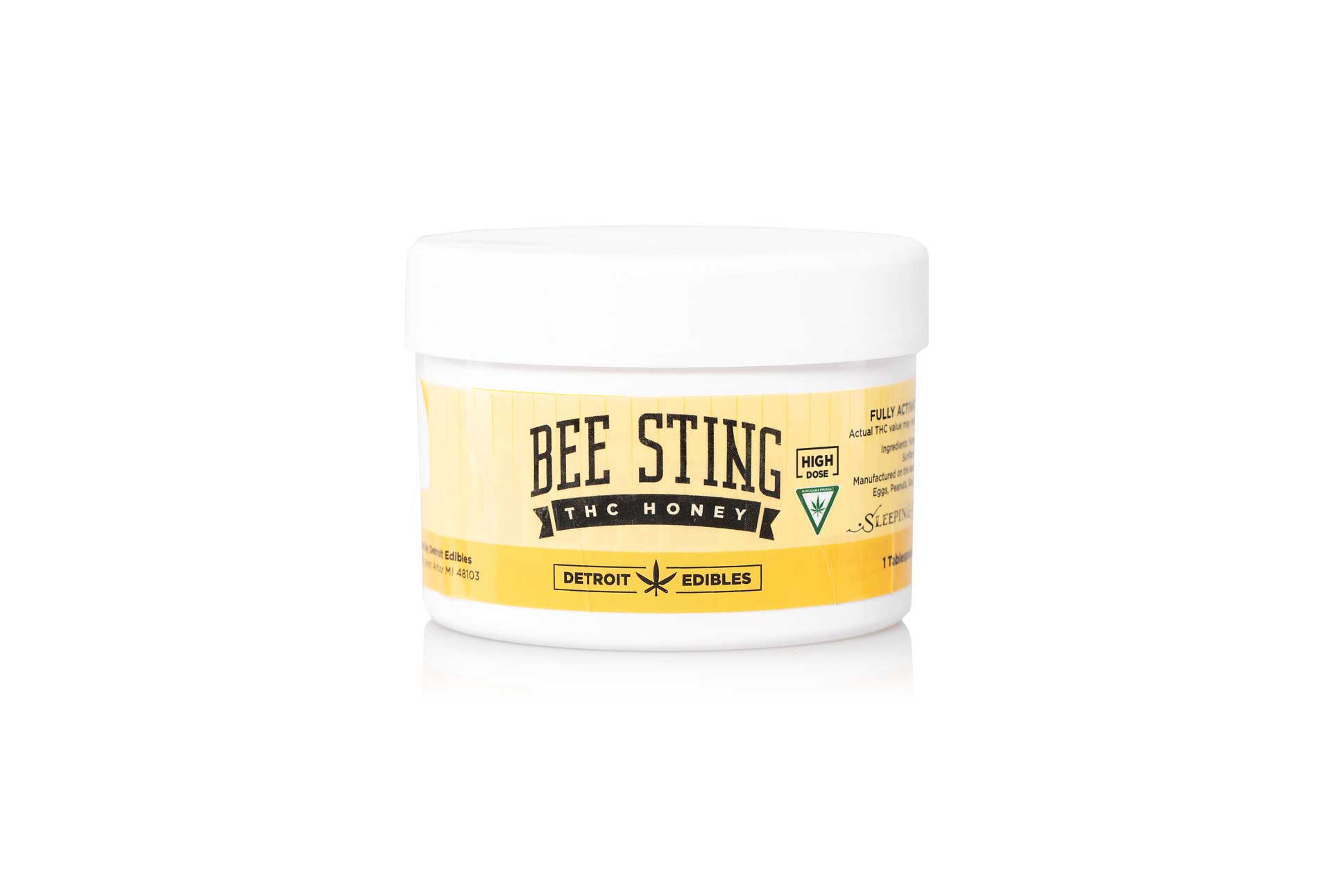 Photograph of product: Detroit Edible | 200mg Treats | Bee Sting Honey