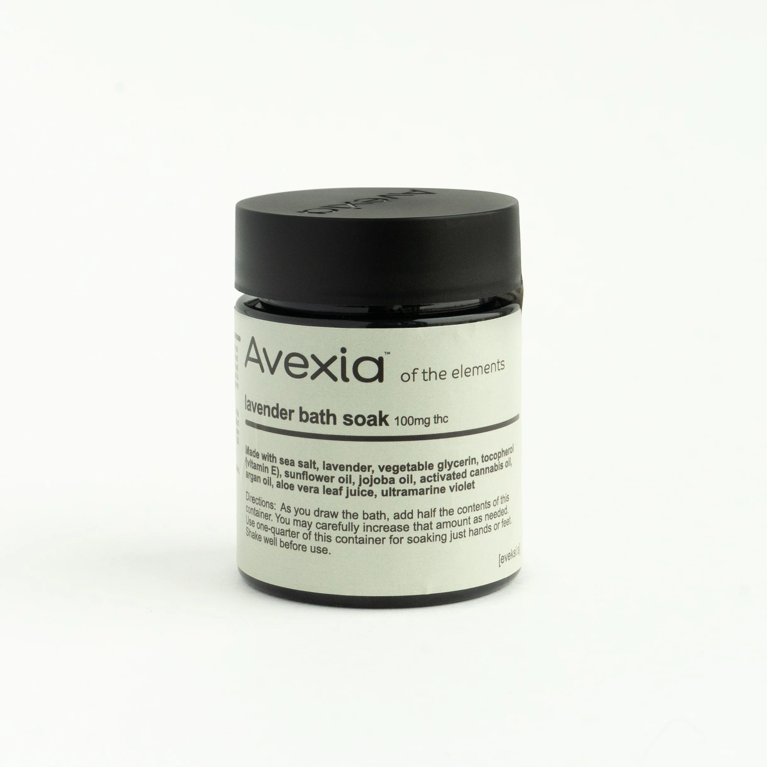 Photograph of product: Avexia Bath Soak 100mg - Lavender