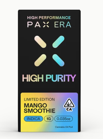 Photograph of product: MANGO SMOOTHIE HIGH PURITY PAX POD 1G