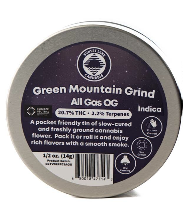 Photograph of product: All Gas OG | Pre-Ground Flower - 14g