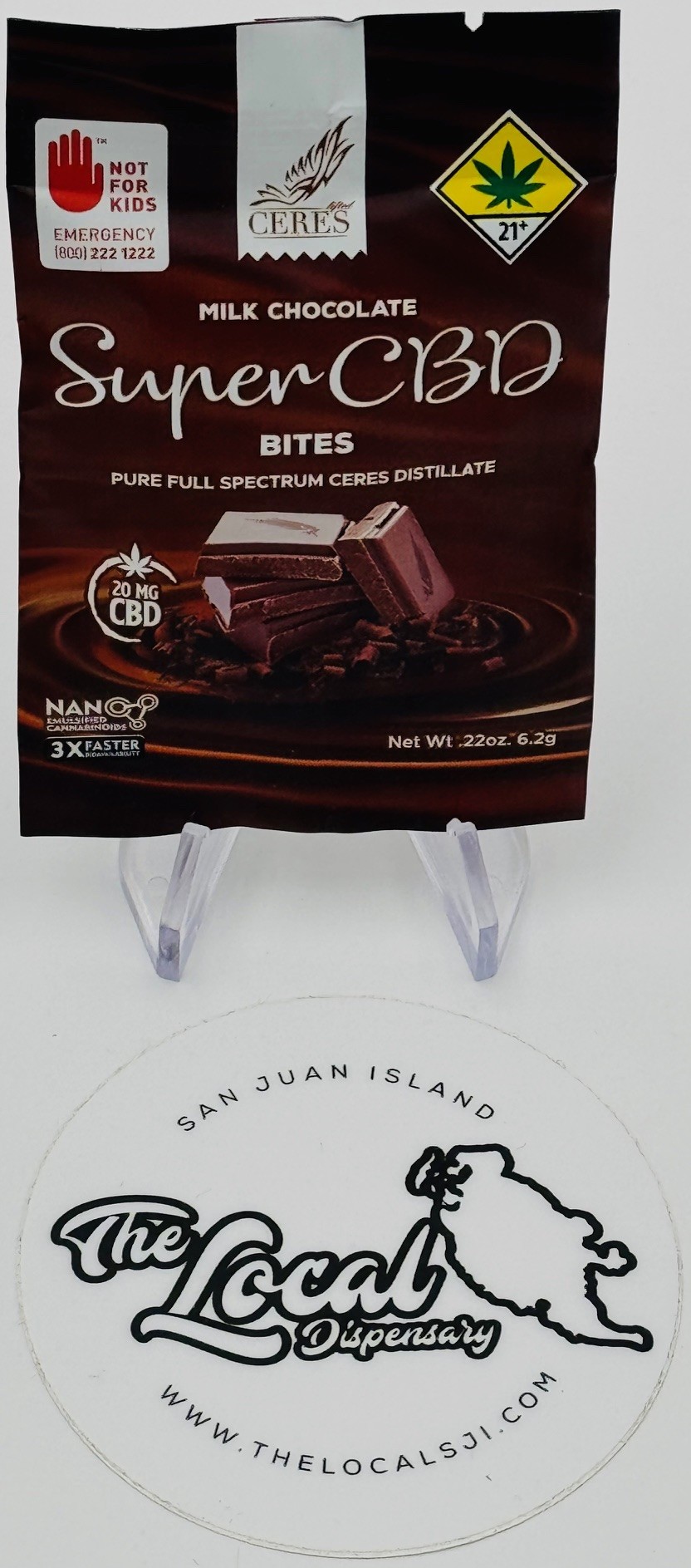 Photograph of product: Super CBD Milk Chocolate Single