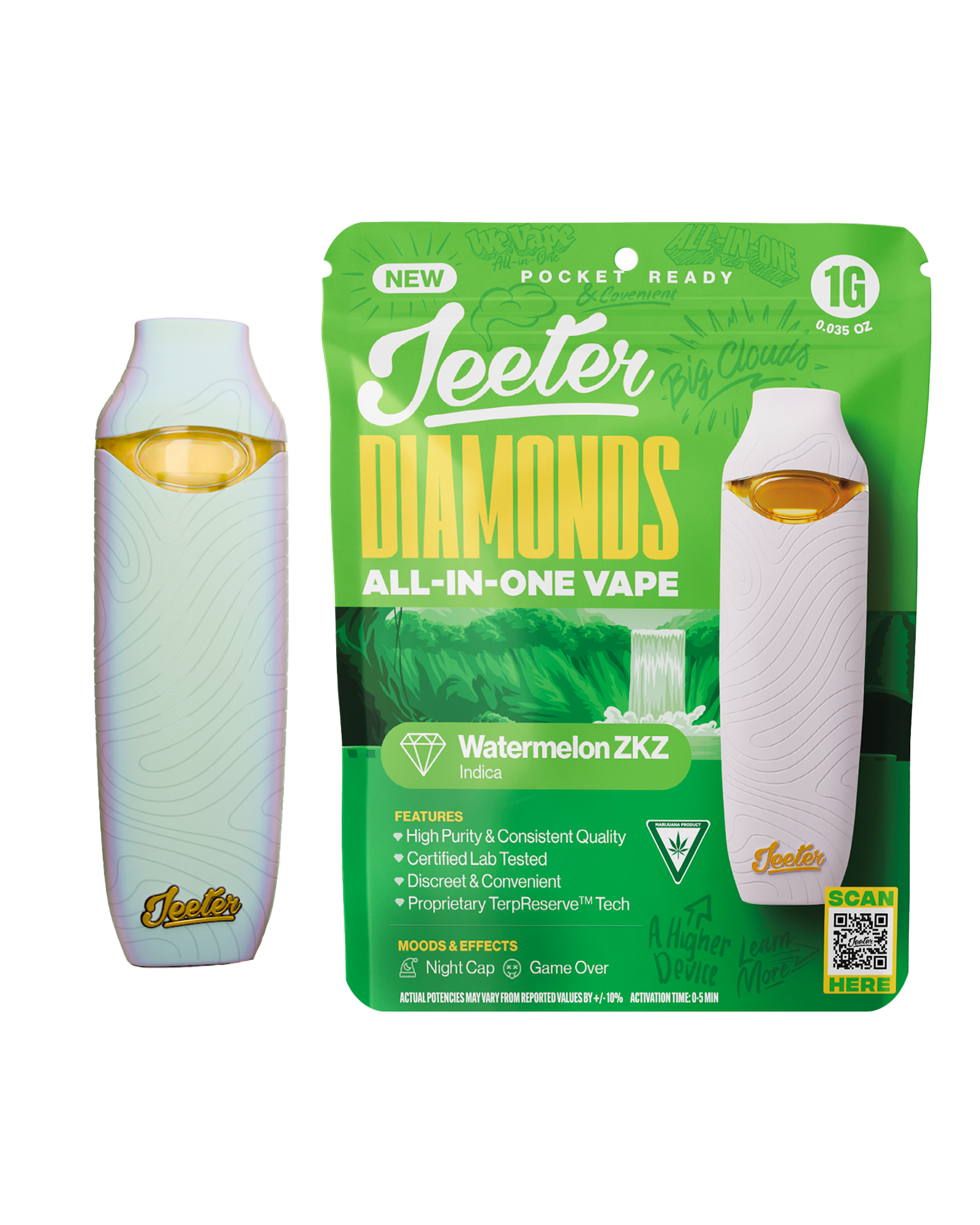 Photograph of product: Watermelon ZKZ Disposable Cart 1g