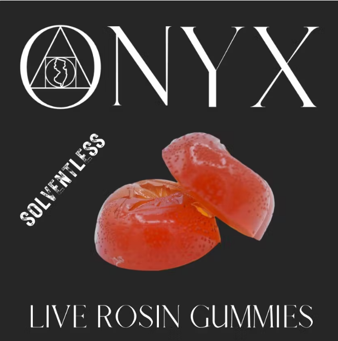 Photograph of product: Onyx One Peach (H) Solventless Gummies 10mg 10pk