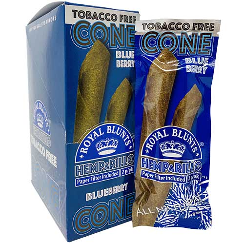 Photograph of product: Royal Blunts Hemparillo Cones - Blueberry