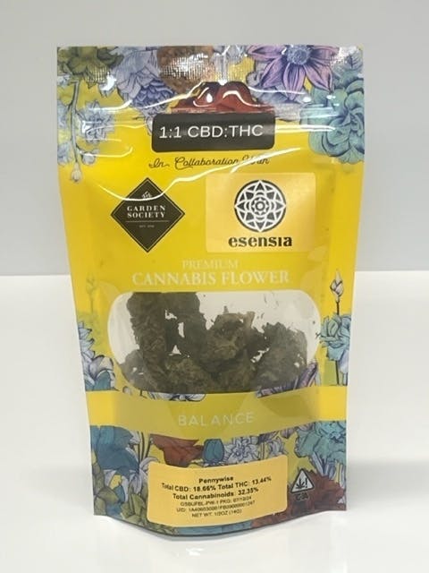 Photograph of product: Garden Society Pennywise 1:1 CBD 1/2 13% TH-oui & 18% CBD