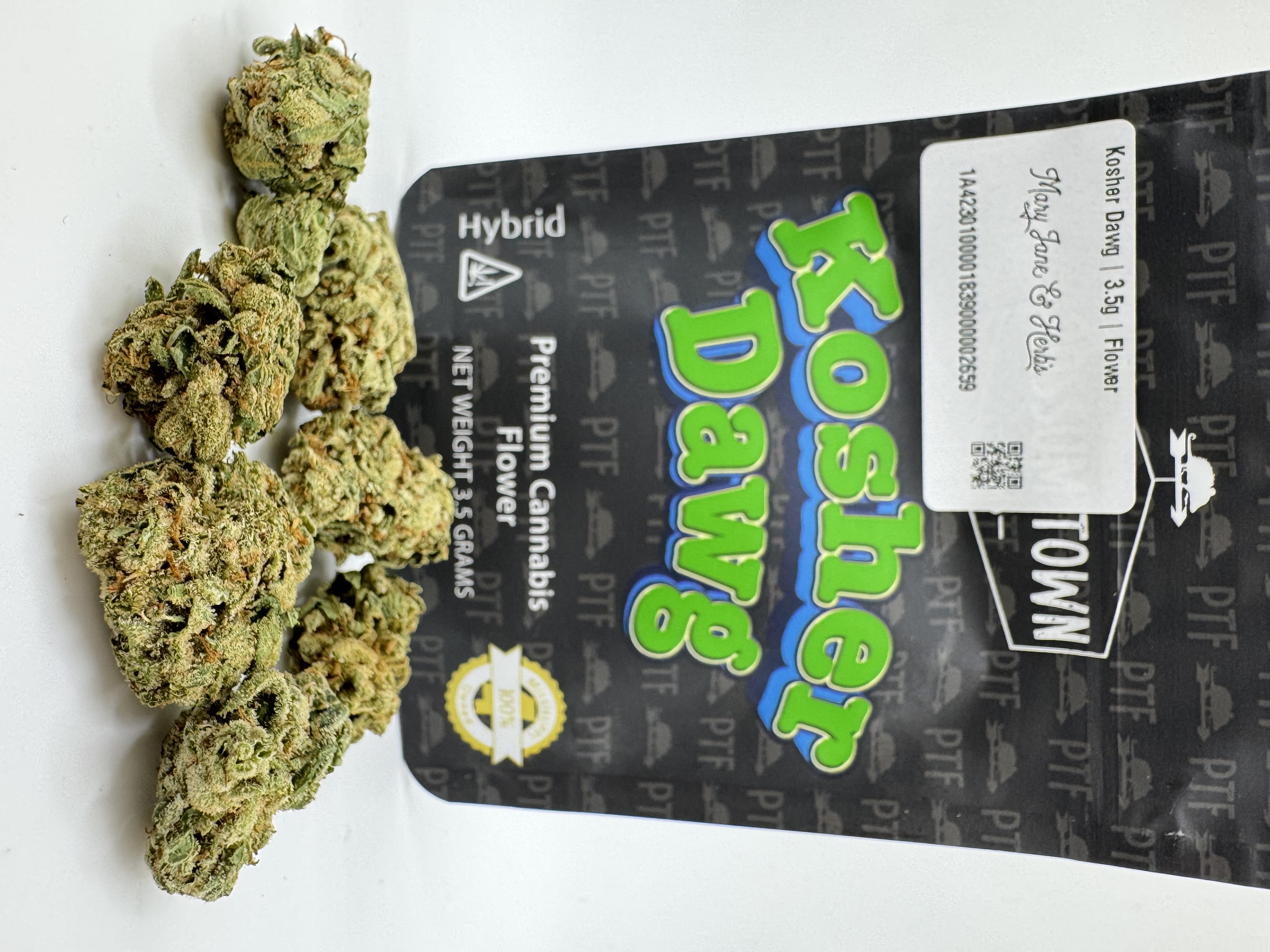 Photograph of product: Kosher Dawg Flower - 3.5g