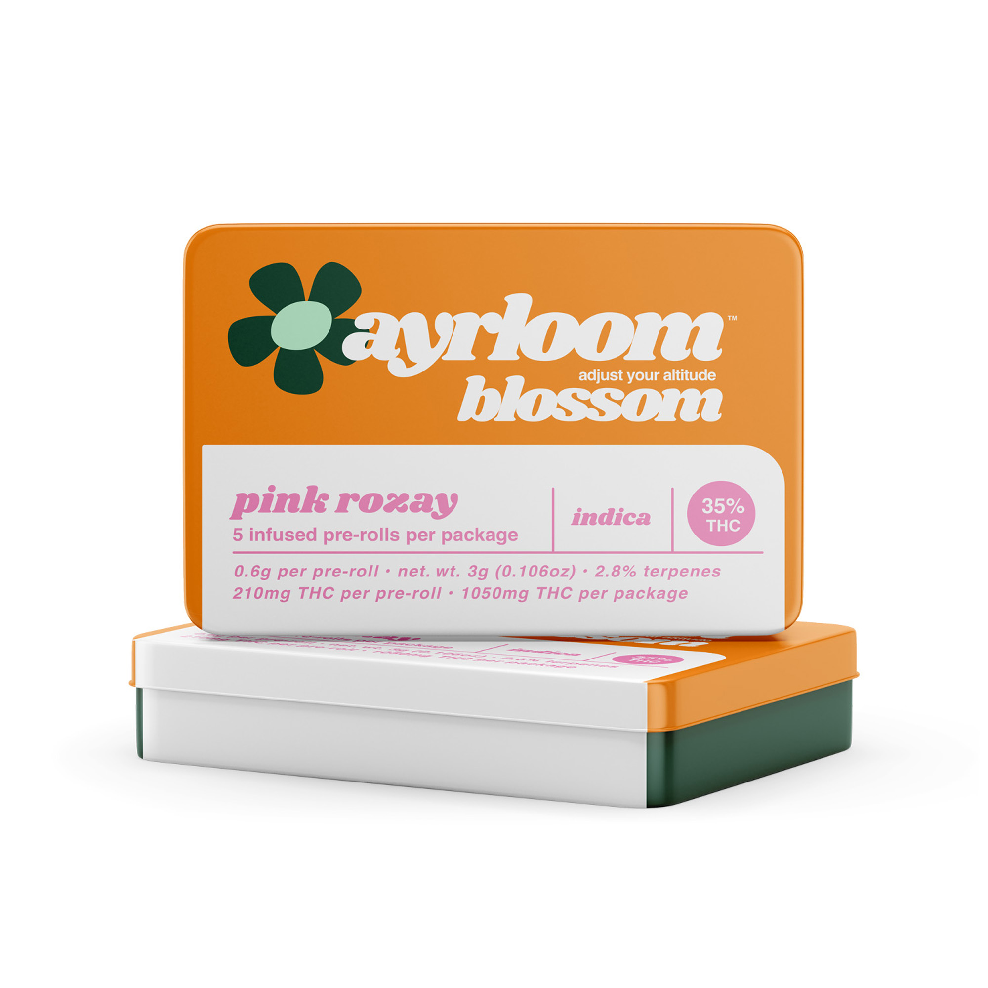 Photograph of product: Pink Rozay | Infused Pre-Rolls | 5 pk | 3g (I)
