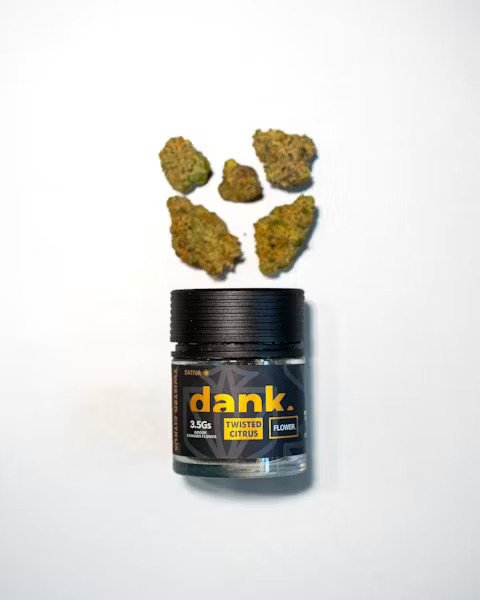 Photograph of product: Dank - Twisted Citrus - Flower - 3.5g