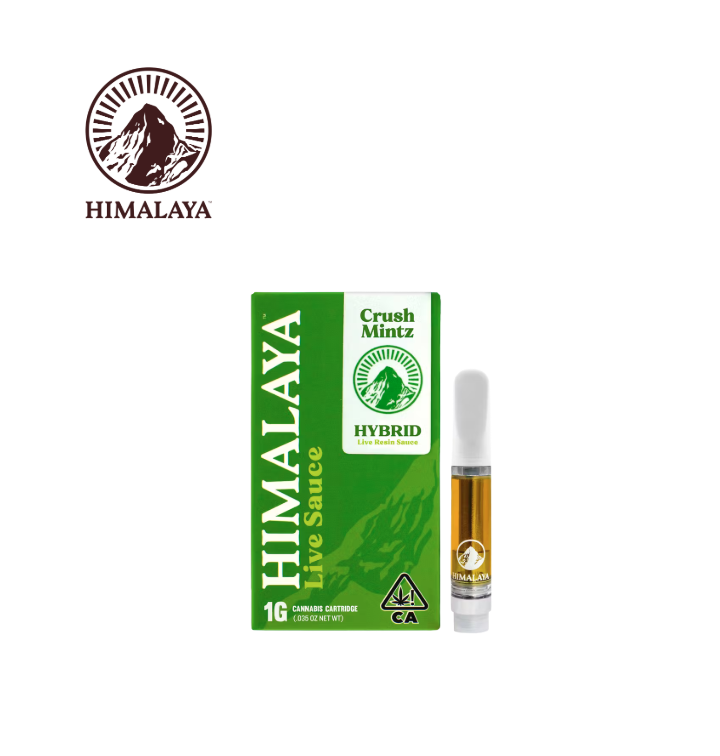 Photograph of product: CRUSHMINTZ 1G LIVE RESIN SAUCE CARTRIDGE