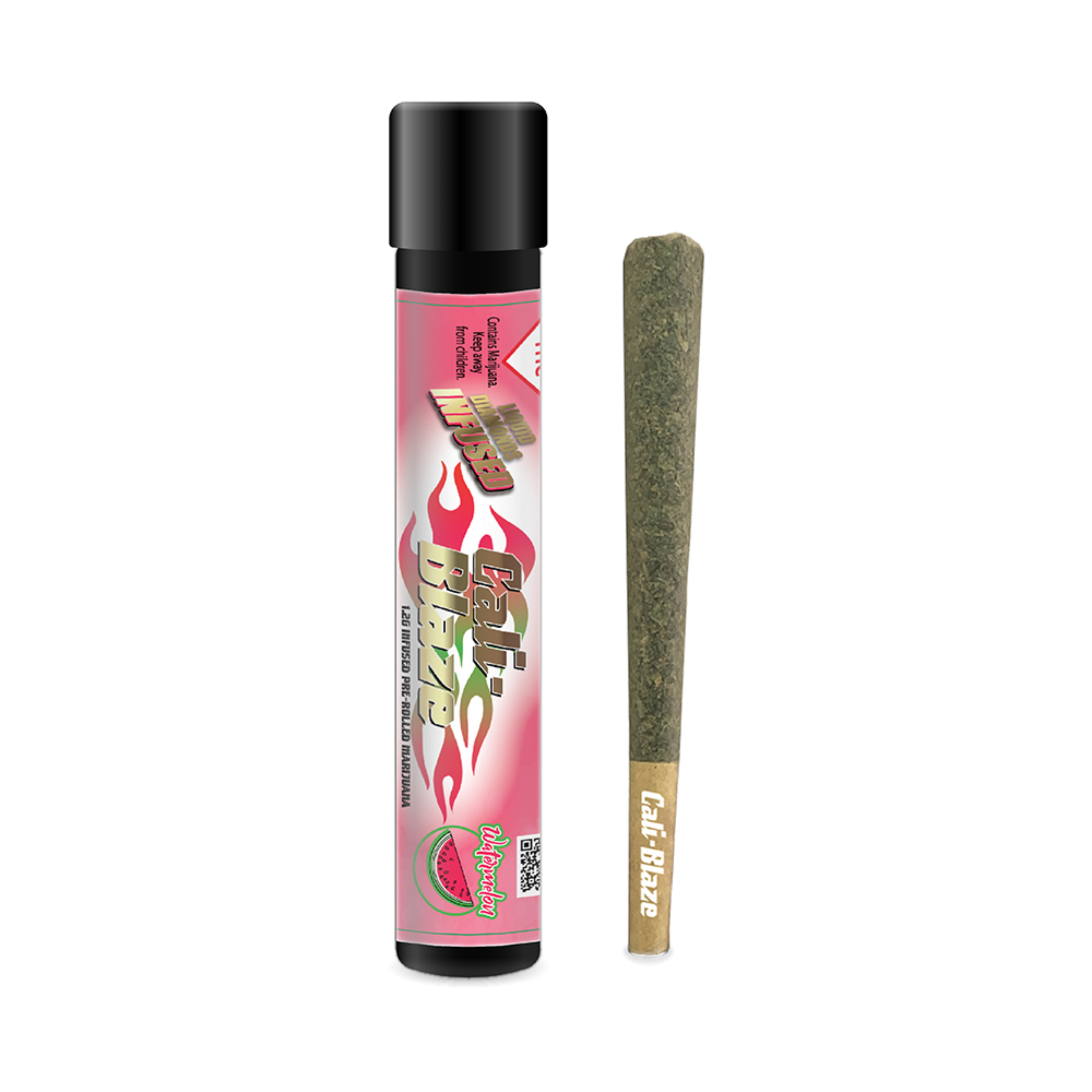 Photograph of product: CALI-BLAZE | Infused Preroll | Watermelon | 1.2g