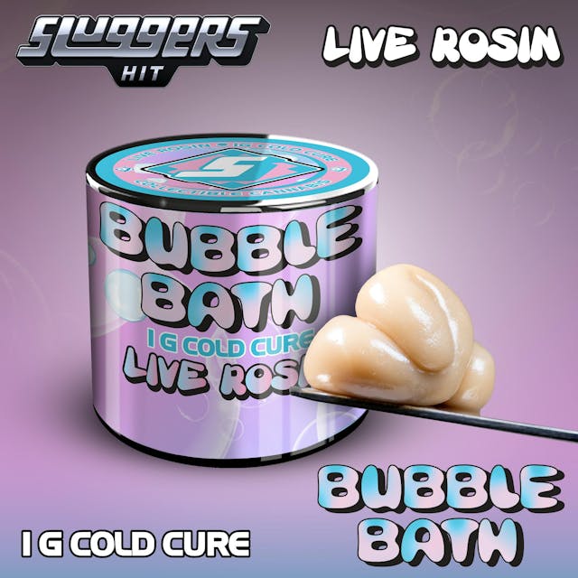 Photograph of product: Bubble Bath | 1g Live Rosin - 