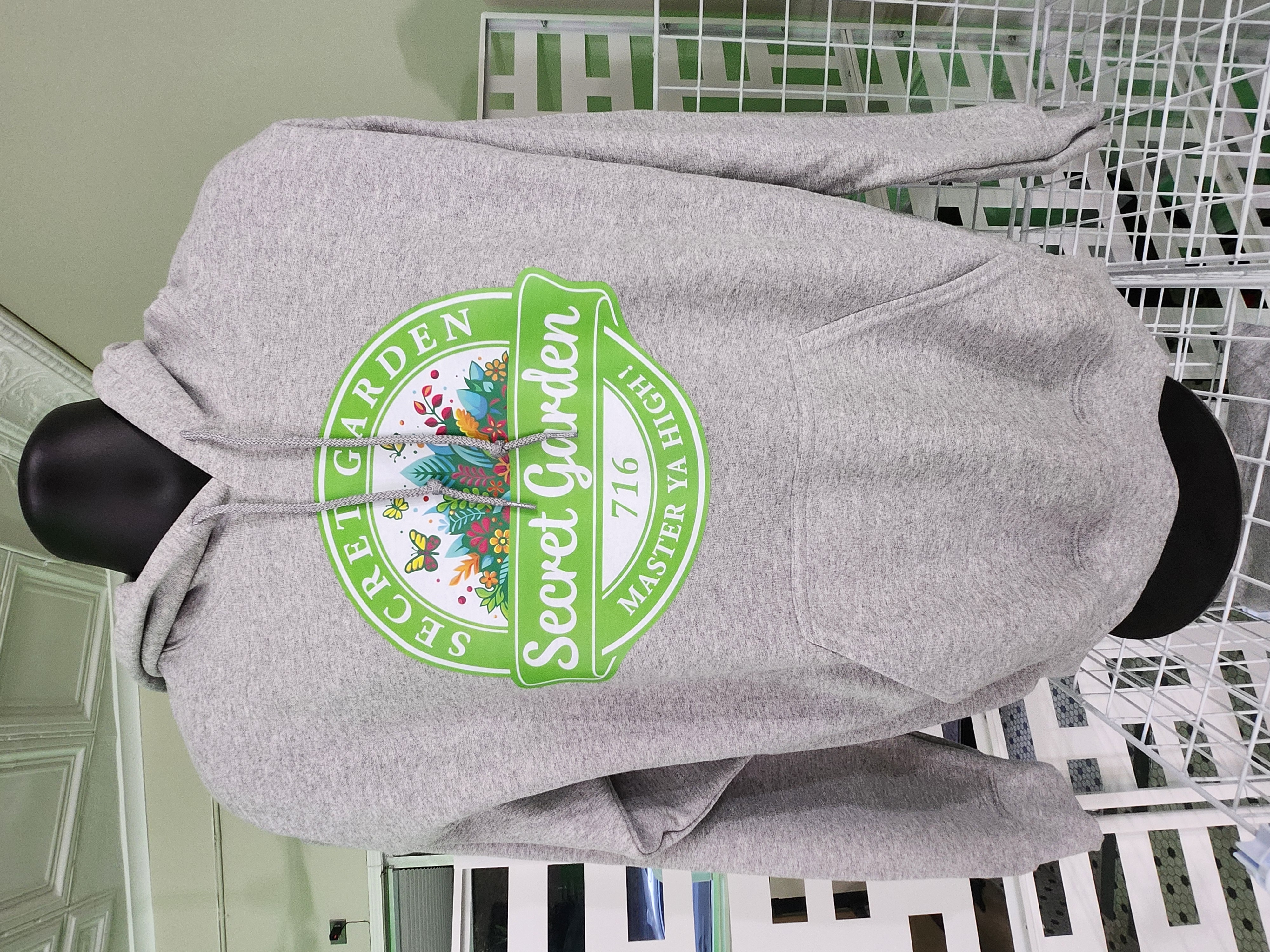 Photograph of product: Secret Garden 716 - Grey Hoodie - XL