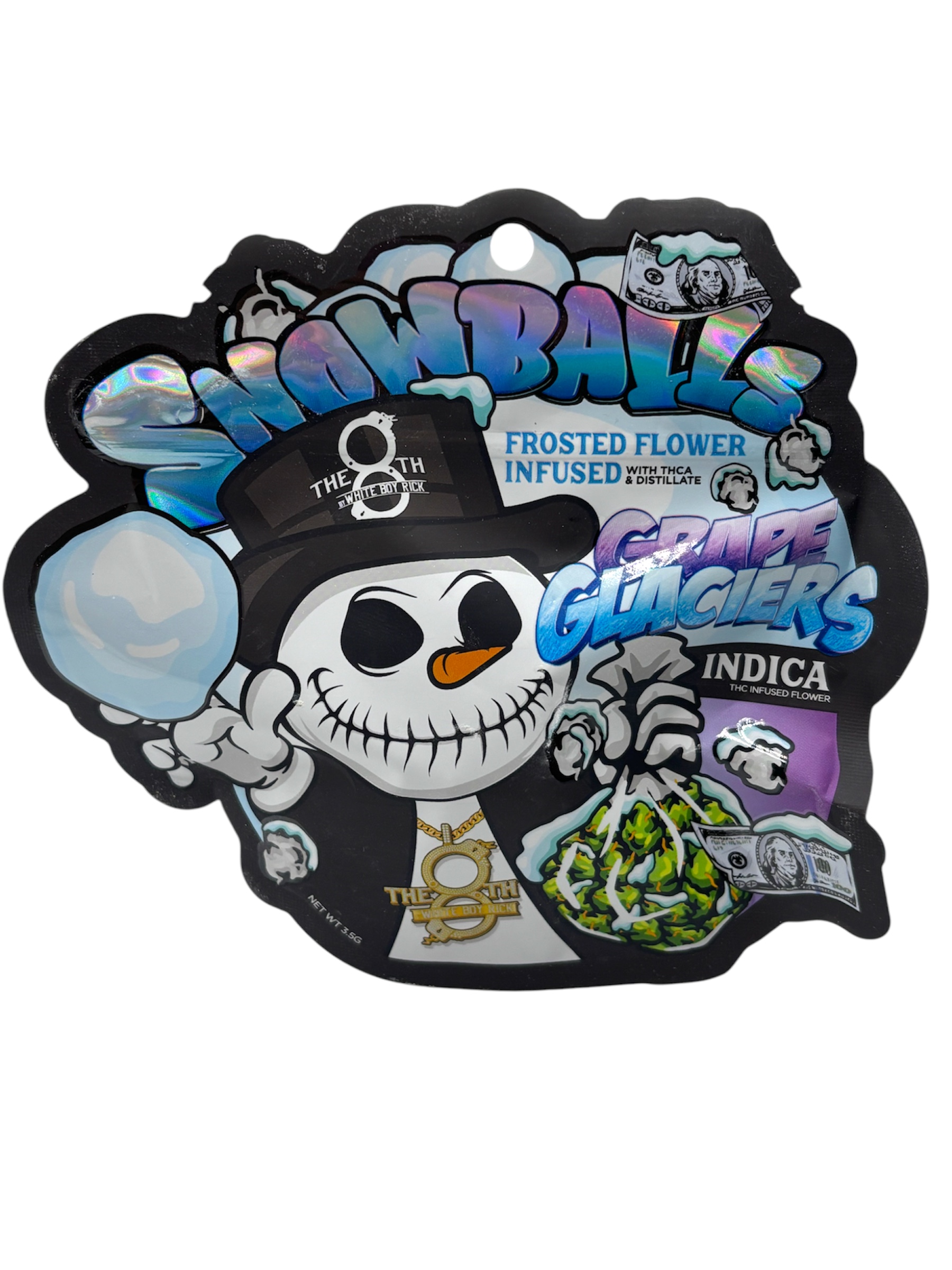Photograph of Product: The 8th by White Boy Rick Grape Glaciers Snowballs Prepack Rec - 3.5g