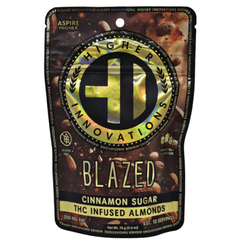 Photograph of product: Higher Innovations Blazed Cinnamon Sugar Almonds 200mg