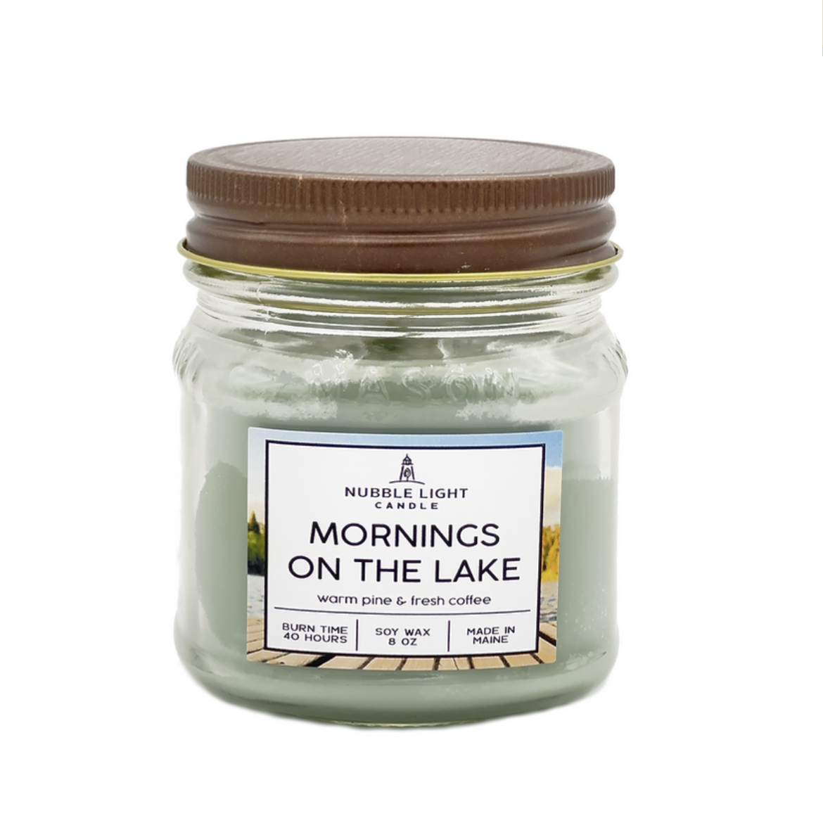 Photograph of product: Nubble Light Candle Co. Mornings on the Lake