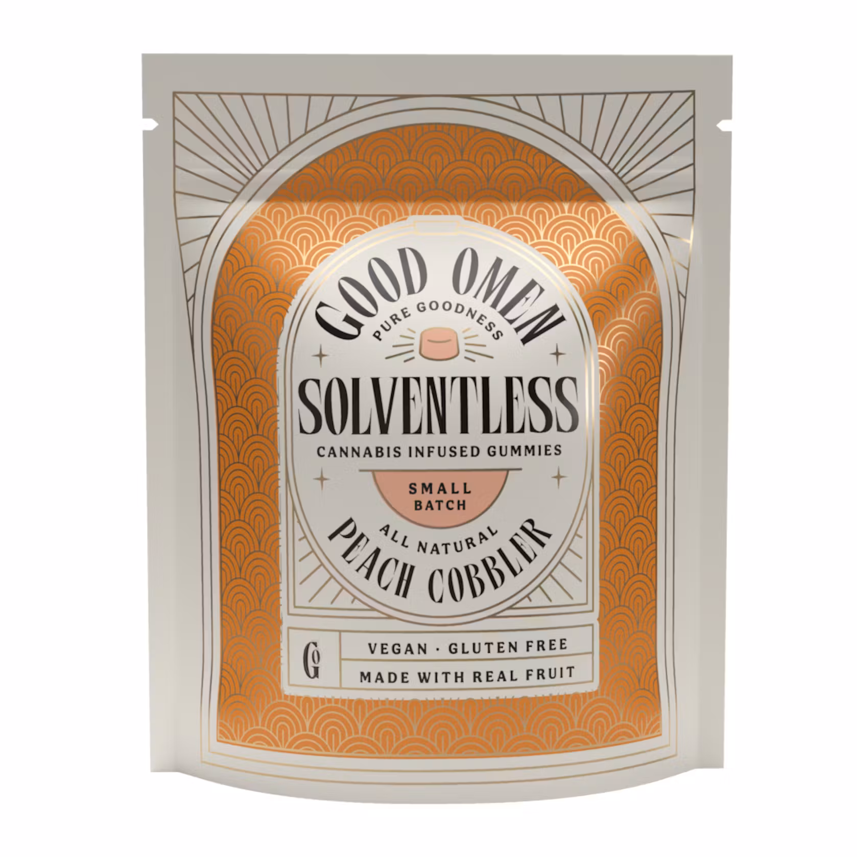 Photograph of product: Good Day Farm | Gummies | Good Omen Peach Cobbler 100mg